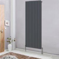 NRG - Flat Panel Radiator Designer Column Bathroom Central Heating Anthracite Double 1800x680mm