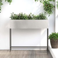Vidaxl - Raised Garden Planter Silver 100 x 26 x 82 cm Stainless steel