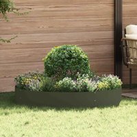 Vidaxl - Garden Planters 5 pcs Olive green 120 x 120 x 20 cm Steel
