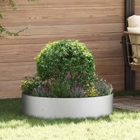 Vidaxl - Garden Planters 5 pcs Silver 80 x 80 x 20 cm Galvanised steel