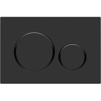 Applies to Geberit Sigma20 - Actuator plate, matt black/black (115.882.16.1)