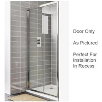 April Destini 1100mm Sliding Shower Door Chrome