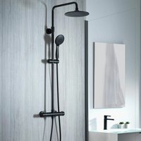 Aqualisa Showers - Aqualisa Deco Thermostatic Mixer Shower Round Bar Valve Black deco.rnd.sc.mb