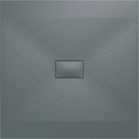 Aquariss SMC Slate Effect Shower Enclosure Tray Base 100cm Wide and Length 100cm Anthracite