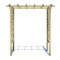 Shire - Arch Trellis Pergola 6 x 3