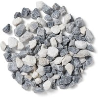 Arctic Mist Bulk Bag 850 kg Premium Chippings - 16-32 mm Cool Grey and Icy White Gravel - L100 x W100 x H80 cm