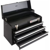 AREBOS Tool Box 3 Drawers Tool Case Tool Chest Tool Kit Black