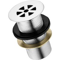 Armitage Shanks - Ideal Standard Brass Strainer Waste 80mm Tail Chrome - Unslotted (For Basins with No Overflow)