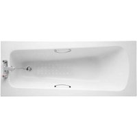 Armitage Shanks - Sandringham 21 1700mm x 700mm Water Saving Bath with Handgrips - 2 Tap Hole (inc Leg Set)