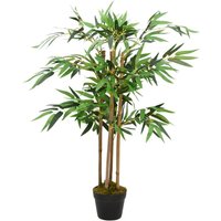 vidaXL Artificial Bamboo Plant Twiggy with Pot 90 cm
