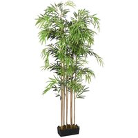 Artificial Bamboo Tree 1095 Leaves 150 cm Green Vidaxl