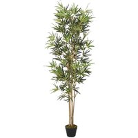 Artificial Bamboo Tree 1104 Leaves 180 cm Green vidaXL