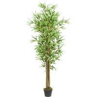 Artificial Bamboo Tree 1288 Leaves 180 cm Green Vidaxl