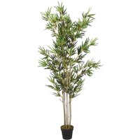 Artificial Bamboo Tree 1380 Leaves 200 cm Green Vidaxl
