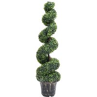 Bonnevie - Artificial Boxwood Spiral Plant with Pot Green 117 cm VSVS2735748