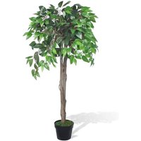 Artificial Plant Ficus Tree with Pot 110 cm Vidaxl