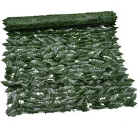 Artificial Ivy Leaves, Anti-Theft, Artificial Fence, Outdoor Fence, Green Wall, Decorative Fences, Artificial Grass Protection, 100 x 300 cm (Apple