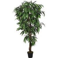 Artificial Mango Tree 900 Leaves 180 cm Green vidaXL