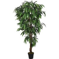 Artificial Mango Tree 450 Leaves 120 cm Green Vidaxl