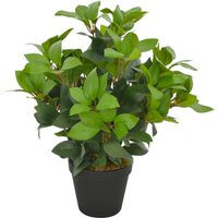 Artificial Plant Laurel Tree with Pot Green 40 cm Vidaxl