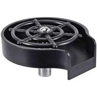 Automatic Cup Washer, Multi-Angle Washing, Space-Saving Tool for Bar, Restaurant, Home, Bars and Stainless Steel, Black