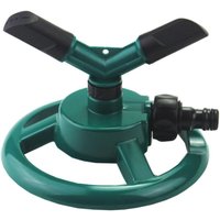Automatic rotary sprinkler for gardens. Rotary sprinkler for irrigating lawns and plants.