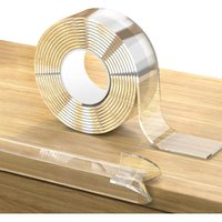 Memkey - Transparent Baby Table Corner Protectors, 3M Pre-Adhesive Extra Strong Nano Tape, Baby Table and Furniture Protector, Cabinet Refrigerator