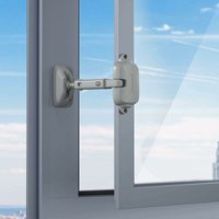 Baby Window Restrictors, Adjustable Window Gap Size, Child and Pet Safety Lock, Easy to Install and Use (2 Pack, Gray)