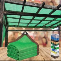 Balcony Privacy Screen for Outdoor Garden View, 2x5m HDPE Garden Privacy Screen, Rectangular Sun Protection Shade Sail with 90% UV Protection, Shade