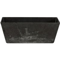 Ivyline - Balcony Trough Ella Planter - Artstone - L17 x W55 x H17 cm - Black