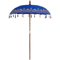 Balinese Parasol Blue (180-190) x 260 cm Cotton and solid wood CFW154238
