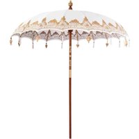 Balinese Parasol Cream (210-220) x 260 cm Cotton and solid wood CFW881472