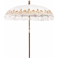 Balinese Parasol Cream (210-220) x 260 cm Cotton and solid wood CFW974339