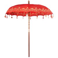 Balinese Parasol Red (210-220) x 260 cm Cotton and solid wood CFW799569