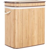 Basket KALTHOTA Bamboo Wood Light Brown 100 L