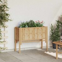 Garden Raised Bed Brown 90 x 35 x 70 cm Bamboo Vidaxl
