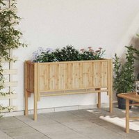 Garden Raised Bed Brown 110 x 35 x 70 cm Bamboo Vidaxl