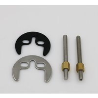 Basin and sink tap fitting system, screw-on, 1 kit, with M6 80 mm screws, two-hole mounting kit for tap fixing, including horseshoe fixing plate,