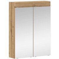 Bathroom Mirror Cabinet TULUM Artisan Oak 60 x 16.5 x 78 cm vidaXL