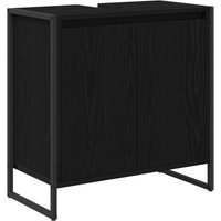 Bathroom Cabinet Black Oak 60 x 30 x 60 cm Engineered Wood vidaXL