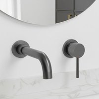 Bathroom Faucet Rea Lungo Titanium