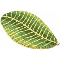 Tinor - Bathroom Rug Soft Plush - Leaves Shape Non-Slip Water Absorption Floor Mats for Bedroom Kitchen Bath Door 45 x 75cm