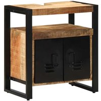 Bathroom Sink Cabinet 55x35x60 cm Solid Rough Wood Pine Vidaxl