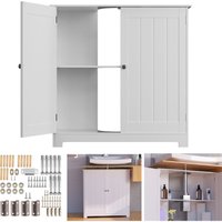 Dayplus - Bathroom Under Sink Storage Cabinet Toilet Basin Wooden Cupboard Furniture 2023