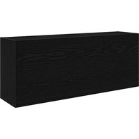 Bathroom Wall Cabinet Black 100x25x40 cm Engineered Wood Vidaxl