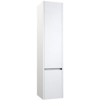 Bathroom Wall Mounted Tall Storage Unit 350mm Wide - White - (urban) - (brassware Not Included)