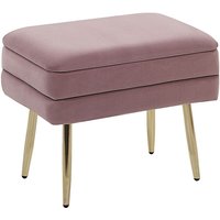 Storage Bench ODESSA Velvet Pink