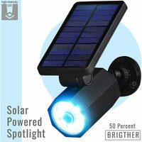 Bionic Spotlight Deluxe LED Solar Lights, Solar Powered Spotlight with Motion Sensor, Outdoor Waterproof Frost Resistant Yard Lighting, 25 Feet