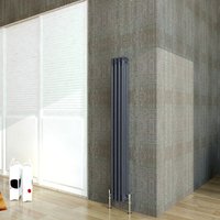 Biubiubath - Traditional Cast Iron Radiator 1500x200mm 3 Column Anthracite