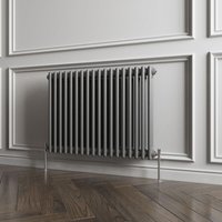 Biubiubath - Traditional Cast Iron Style Radiator Horizontal 2 Column Anthracite 600x830mm